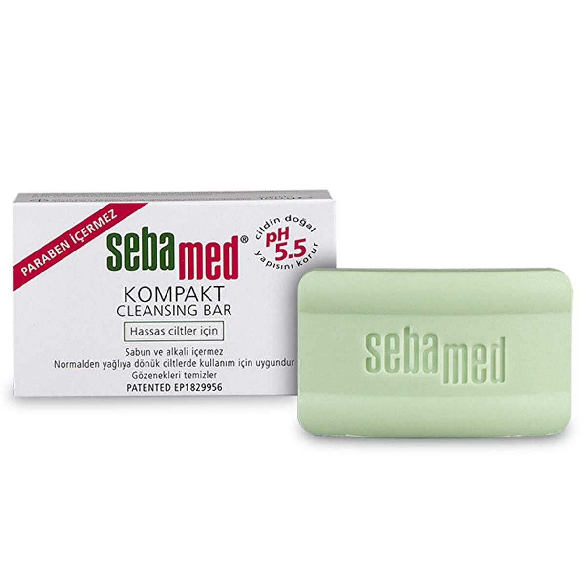 Sebamed Sensitive Skin Cleanser - Gentle, Alkali-Free & Soap-Free, 100g Sebamed Sensitive Skin Cleanser - Gentle & Soap-Free sensitive skin cleanser, alkali-free cleanser, soap-free cleanser, gentle skincare, Sebamed Kompakt Temizleyici, eczema relief, dermatitis care, gentle cleansing, skincare for sensitive skin, natural pH balance, non-irritating skincare