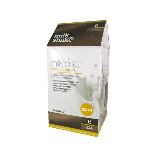 Milk Shake 6 Koyu Kumral Hair Dye - Easy Home Hair Color with Nourishing Ingredients - Hair Dye