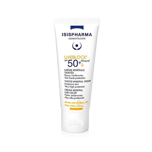 Isis Pharma Uveblock Mineral Tinted SPF 50 Sunscreen: Broad Spectrum UVA/UVB Protection for Sensitive Skin, Evens Skin Tone - 40ml Isis Pharma Mineral Tinted SPF 50 Sunscreen - Sensitive Skin mineral sunscreen, tinted sunscreen, SPF 50 sunscreen, UVA UVB protection, sensitive skin sunscreen, Isis Pharma sunscreen, mineral tinted cream, sun protection cream, sunscreen, mineral sunscreen for face, tinted face sunscreen, sensitive skin sunscreen, SPF 50+, UVA protection, UVB protection, daily sunscreen, tinted