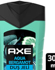 Axe Premium Collection Aqua Bergamot 3-in-1 Shower Gel for Men - Refreshing, Invigorating, and Convenient Body, Hair, and Face Cleanser Axe Aqua Bergamot 3-in-1 Shower Gel - Refreshing Men's Grooming Axe Shower Gel, Premium Collection, Aqua Bergamot, 3-in-1 Shower Gel, Men's Grooming, Refreshing Shower Gel, Invigorating Shower Experience, Body Hair Face Cleanser, Essential Oils, Instant Cooling Technology, Men's Personal Care, Grooming Essentials, Shower Routine Simplification