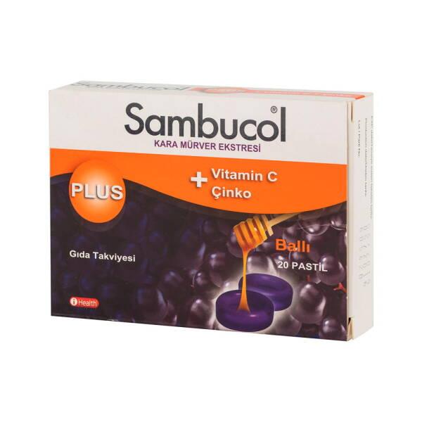 Sambucol Plus Black Elderberry Dietary Supplement with Vitamin C & Zinc - Boosts Immune System - Vitamin & Supplement