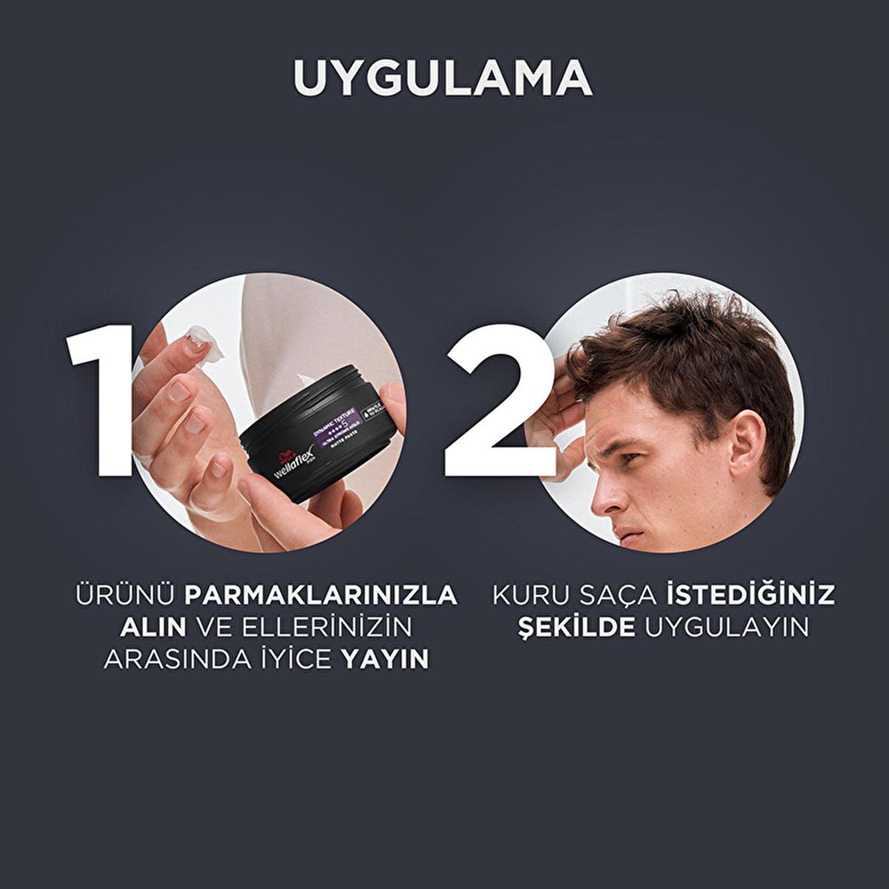 Wella Wellaflex Men Dynamic Texture Mat Paste - Ultra Strong Hold Hair Wax | 75 ml - view 3
