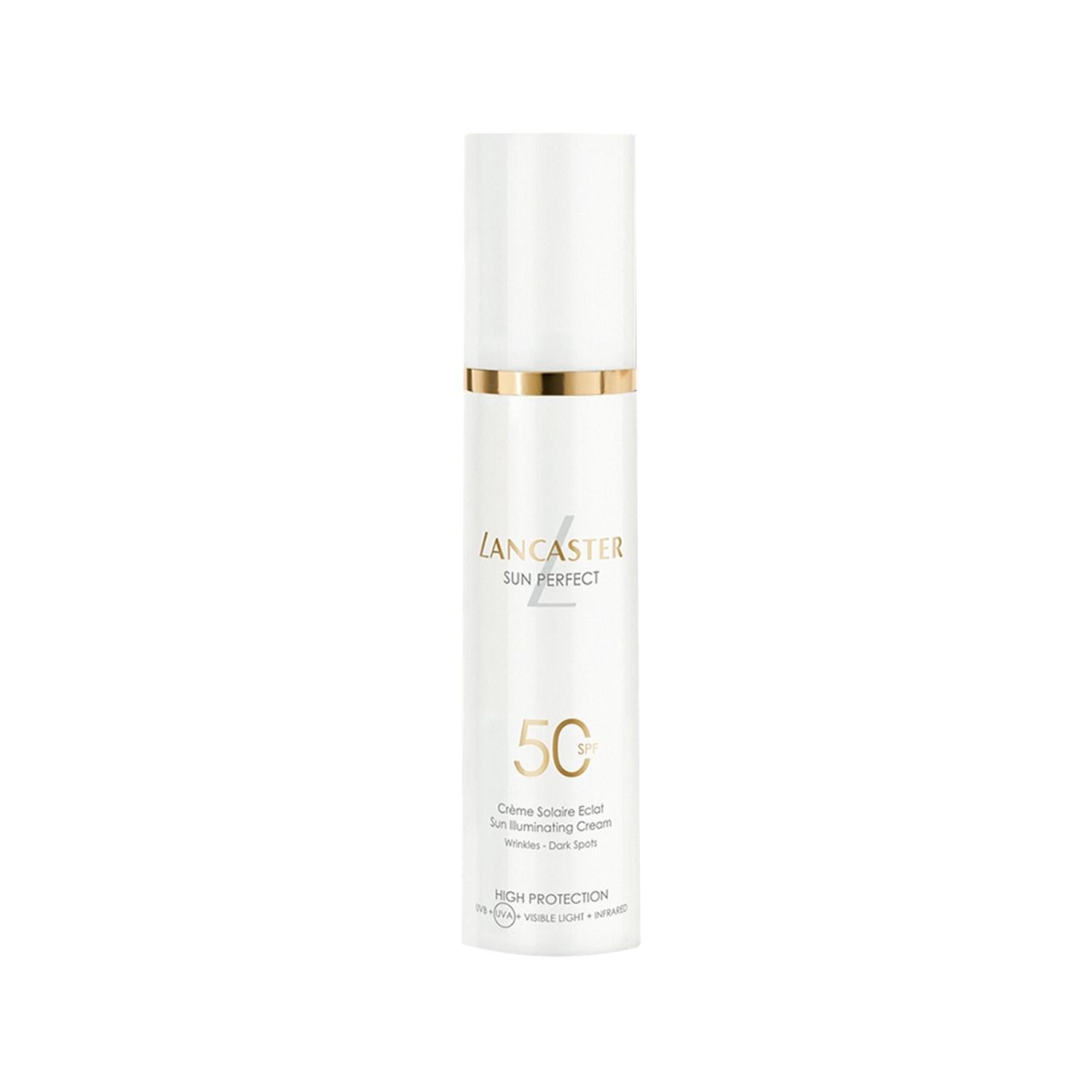 Lancaster Sun Perfect Sun Illuminating Cream SPF50 - Sunscreen Cream with Illuminating Effect, 50ml Lancaster Sun Perfect Sun SPF50 - Illuminating Sunscreen Cream Sunscreen cream SPF 50, Illuminating sun cream, Lancaster Sun Perfect Sun, Sun protection cream 50 ml, Aydınlatıcı Güneş Koruyucu Krem, skincare, sun protection, beauty, cosmetics, SPF50, Lancaster brand, illuminating cream, sun care, skincare routine, beauty products, sunscreen lotion, radiant skin, healthy glow, moisturizing sunscreen