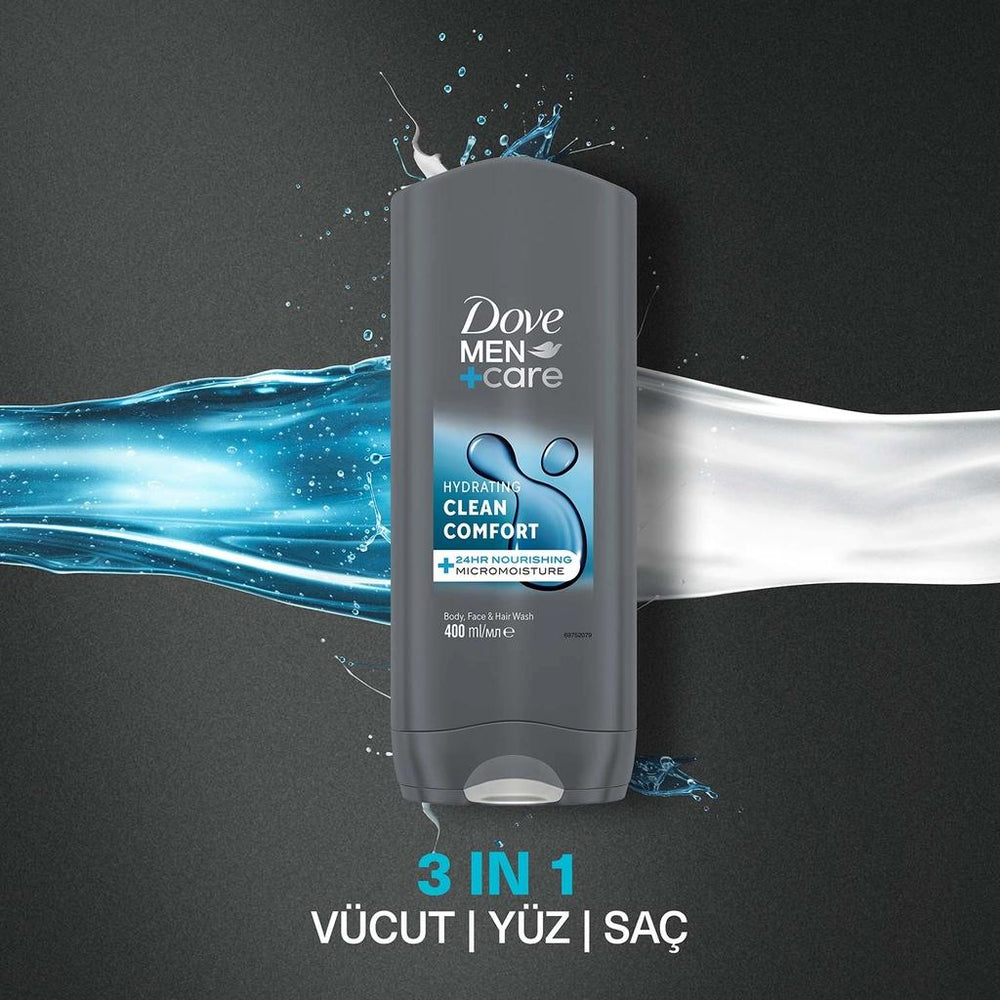 Dove Men +Care Clean Comfort Hydrating Body Wash 400 ml
