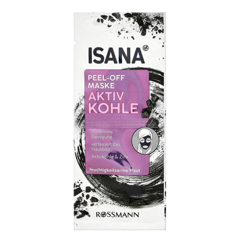 Isana Active Charcoal Purifying Mask for All Skin Types 2x8 ml