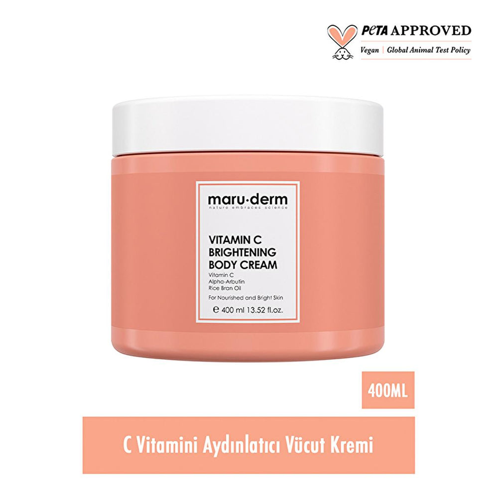 Maruderm Vitamin C Illuminating Body Cream - Hydrate & Even Skin Tone for Women | 400 ml - Face Cream