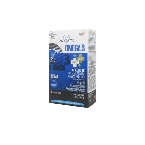 Zade Vital Premium Omega-3 Fish Oil - 45 Capsules: Heart & Brain Health, High EPA DHA - Supports Cardiovascular & Cognitive Function Zade Vital Omega-3 Fish Oil: Heart & Brain Health | EPA DHA Omega-3 Fish Oil, EPA DHA Supplement, Fish Oil Capsules, Omega-3 Fatty Acids, Heart Health Supplement, Brain Health Supplement, Nutritional Supplement, Zade Vital Omega 3, Premium Fish Oil, Omega-3, Fish Oil, EPA, DHA, Heart Health, Brain Health, Cognitive Function, Anti-Inflammatory, Vitamin E, Softgels, Bovine Gelat
