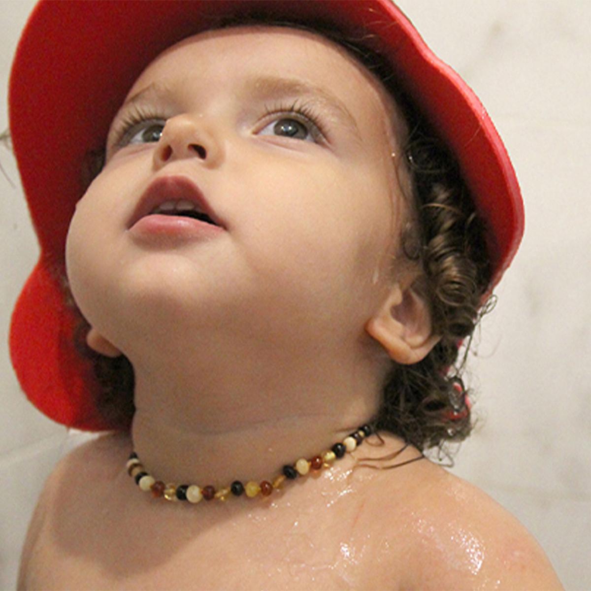 Babyjem Baby Amber Necklace for Teething Relief - Natural Amber Jewelry for Babies, Teething Accessories Baby Amber Necklace for Teething Relief baby amber necklace, teething relief, natural amber jewelry for babies, baby accessories, teething jewelry, natural teething remedy, baby gift, newborn accessories
