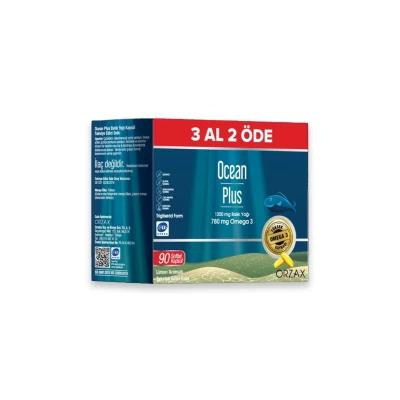 Ocean Plus Omega-3 Fish Oil - High-Dose Omega-3, Purified Fish Oil Capsules, 90 Count - image 2