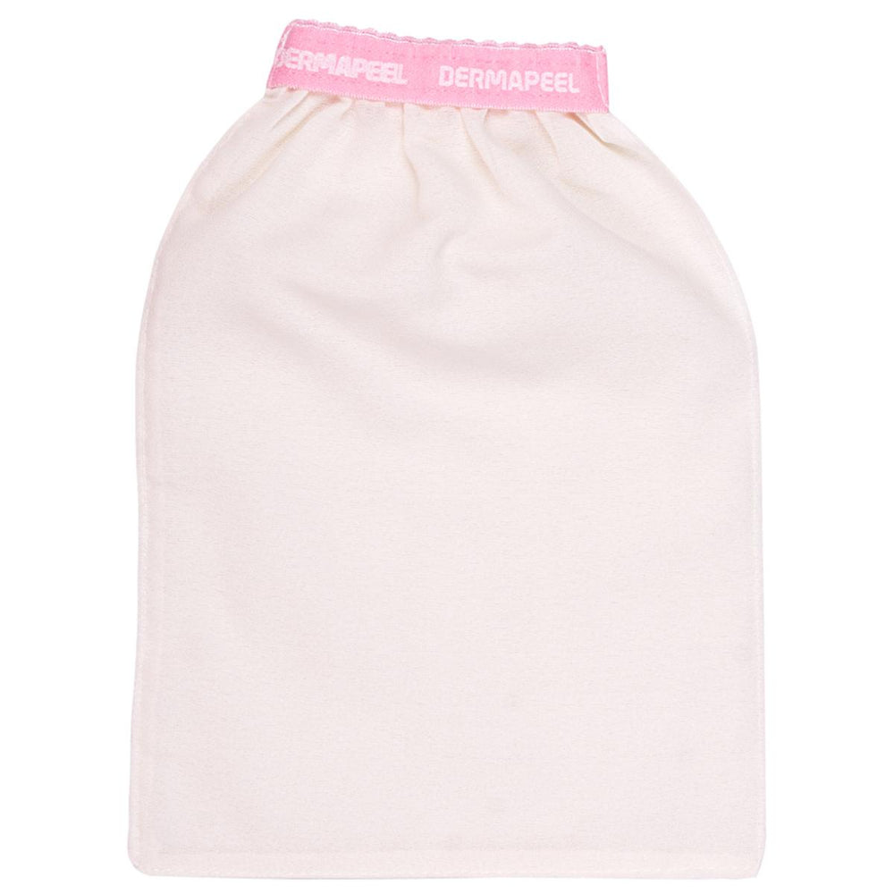 Dermapeel Pink Touch Bath Glove for Sensitive Skin Care - Soft, Gentle Cleansing, Unisex Design - Skin Care