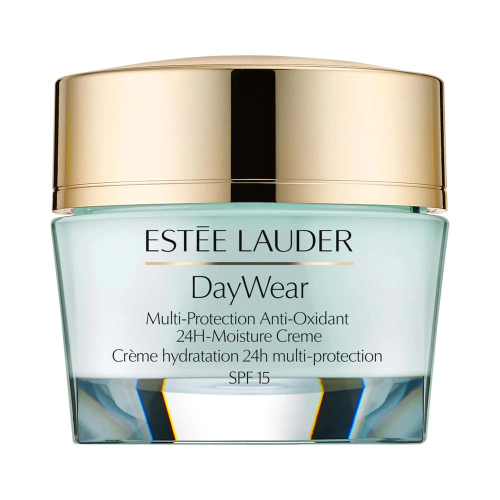 Estée Lauder DayWear SPF 15 Facial Moisturizer: 24H Hydration, Anti-Aging Cream for Fine Lines & Wrinkles - Sodium Hyaluronate, Dermatologist-Tested Estée Lauder DayWear SPF 15 Moisturizer: Anti-Aging & Hydration facial moisturizer, SPF 15 moisturizer, anti-aging cream, 24 hour moisture cream, sodium hyaluronate moisturizer, sun protection moisturizer, non-acnegenic moisturizer, dermatologist tested moisturizer, fine lines and wrinkles treatment, dry skin moisturizer, moisturizer, SPF 15, anti-aging, hydrat