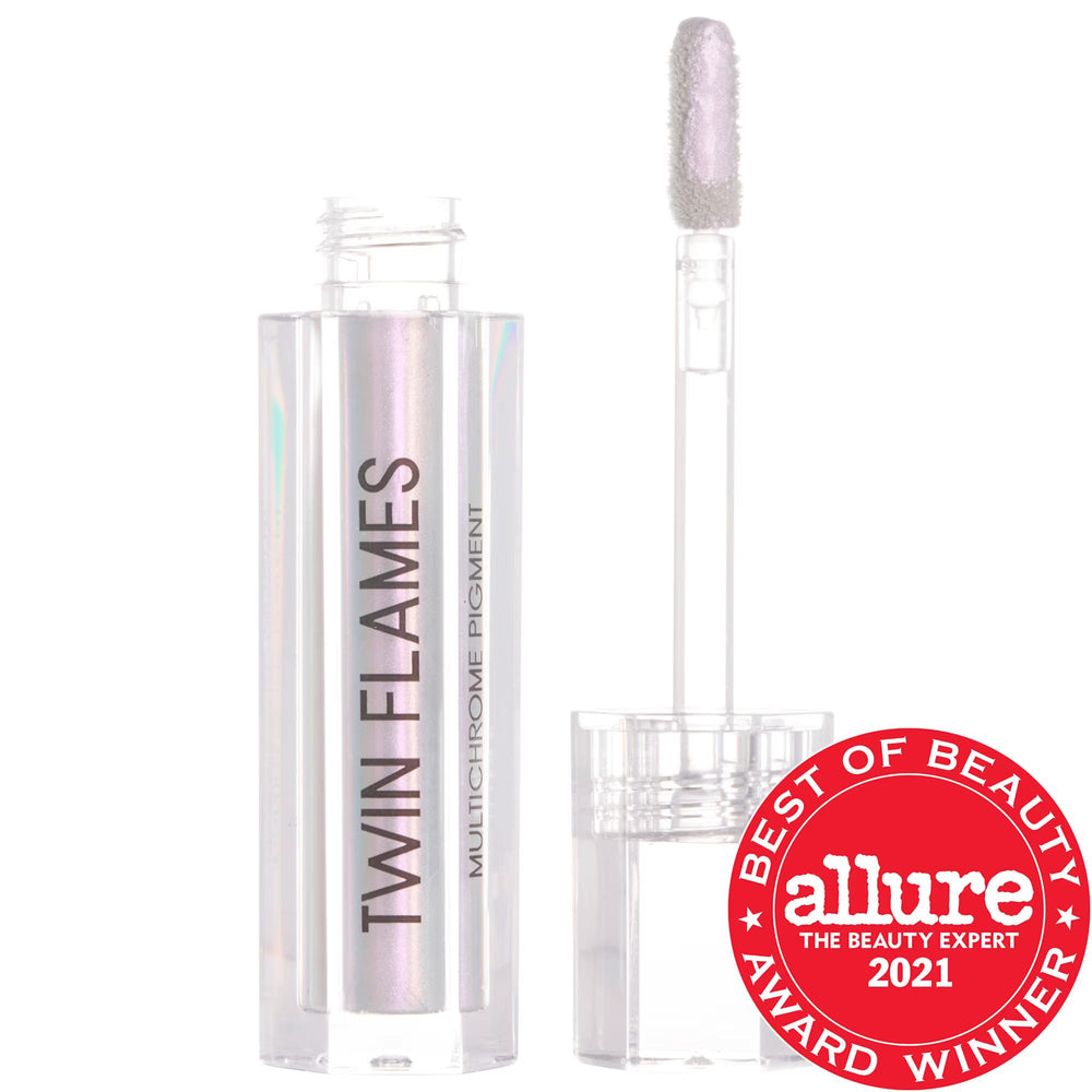Twin Flames High-Impact Liquid Eyeshadow: Dual Chrome, Vegan, Cruelty-Free, Long-Lasting Color Shift for Eyes, Lips, & Cheeks - Allure Best of Beauty Twin Flames Liquid Eyeshadow: Dual Chrome, Vegan & Long-Lasting Liquid eyeshadow, Dual chrome eyeshadow, Color shift eyeshadow, Vegan liquid eyeshadow, Cruelty-free eyeshadow, Long-lasting eyeshadow, Multi-use pigment, Ethereal eyeshadow, High pigment eyeshadow, Allure Best of Beauty eyeshadow, Eyeshadow, Eye makeup, Lip pigment, Cheek pigment, Vegan makeup, C