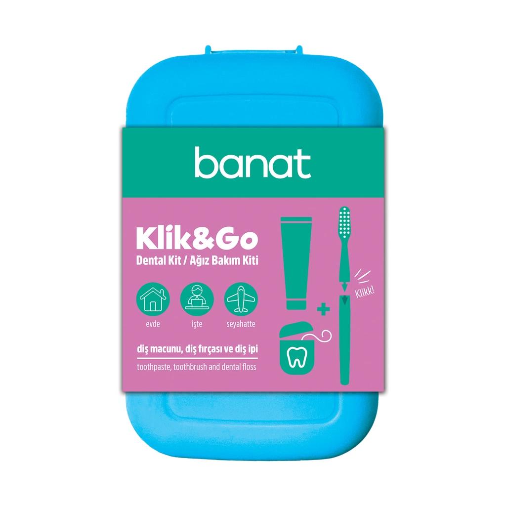 Banat Klick &amp; Go Travel Oral Care Kit with Paste &amp; Floss