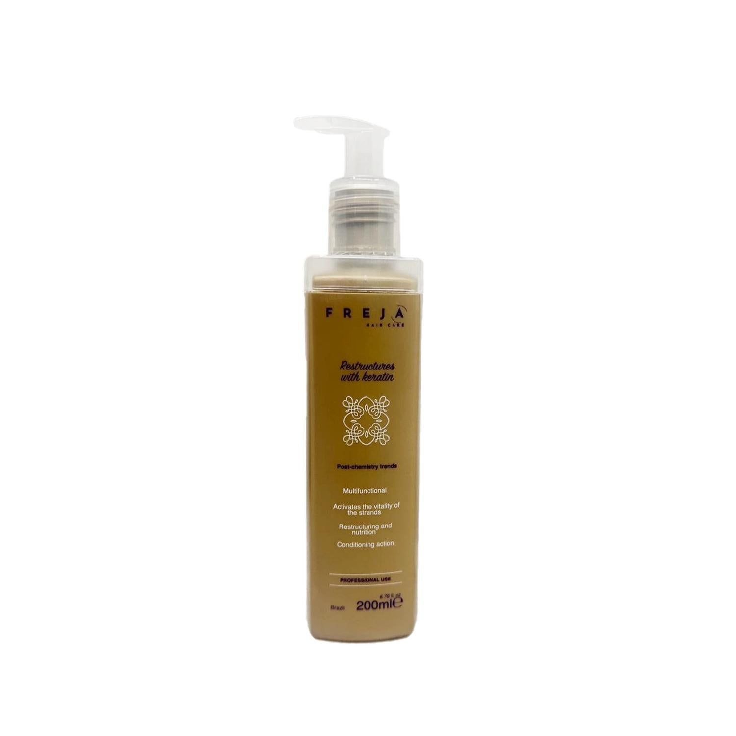 FREJA True Brazilian Keratin Rebuilder - 200ml Hair Repair Treatment for Damaged Hair FREJA Keratin Hair Rebuilder - Repair Damaged Hair Brazilian Keratin Hair Treatment, Hair Rebuilder, Keratin Hair Care, Hair Repair Treatment, FREJA True Brazilian Keratin Rebuilder, Hair Care, Keratin Treatment, Damaged Hair Repair, Brazilian Hair Care, Hair Restoration