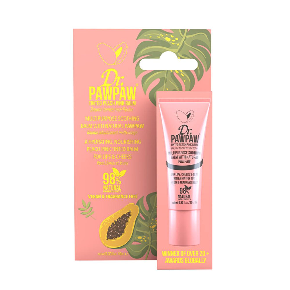 Dr. Pawpaw Tinted Peach Pink Multipurpose Balm - Natural Moisturizing Lip & Cheek Tint, 0.34 fl oz - view 3