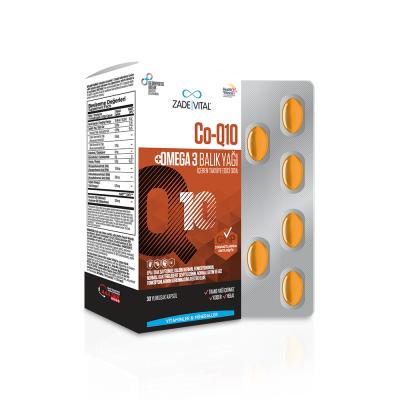Zade Vital Co-Q10 Omega 3 Dietary Supplement for Heart Health - 30 Capsules, Antioxidant Support Zade Vital Co-Q10 Omega 3 Supplement for Heart Health Coenzyme Q10 supplement, Omega 3 fatty acids, Dietary supplement for heart health, Antioxidant supplement, Fish oil capsules, Health supplements, Nutritional support, Heart health support, Energy production support, Healthy lifestyle, Wellness products