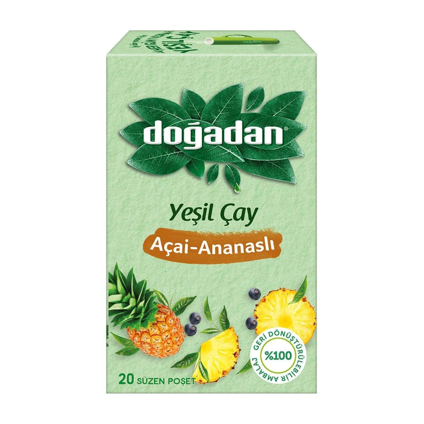 Dogadan Green Tea with Acai &amp; Pineapple 20 Tea Bags