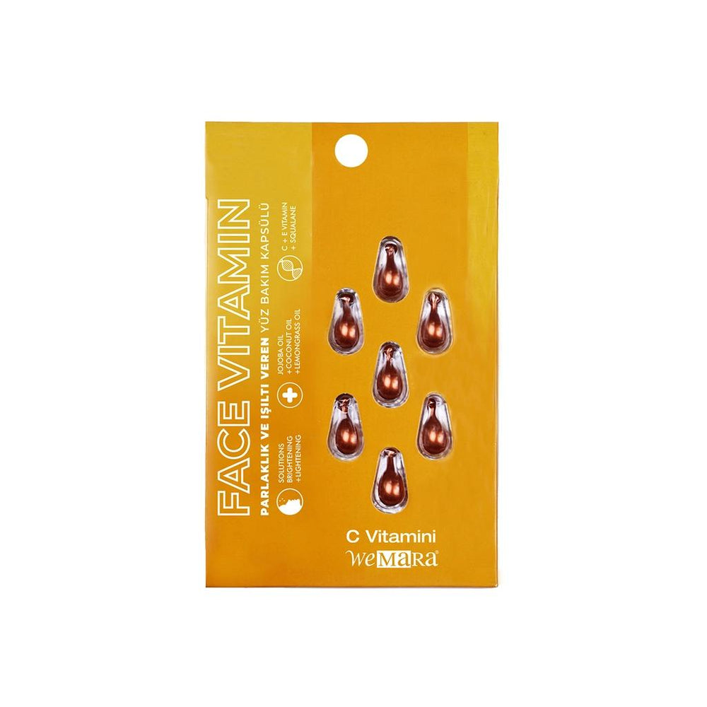 WeMara Vitamin C Radiance & Brightening Face Capsules 7 Count