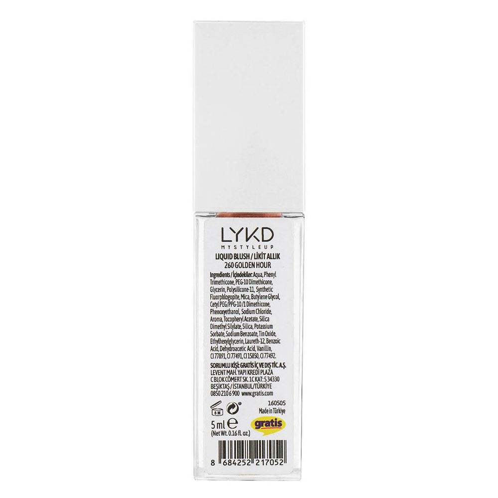LYKD Aura Liquid Blush in 260 Golden Hour 10ml