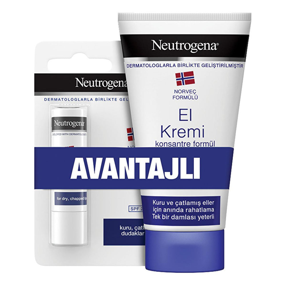 Neutrogena Norwegian Formula Hand Cream and Lip Balm Set - Moisturizing Dry Skin Relief - view 2