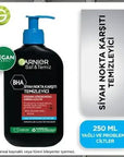 Garnier Charcoal Face Wash - 3-in-1 Blackhead Removal Facial Gel with Salicylic Acid, 8.45 fl oz Garnier Charcoal Face Wash - 3-in-1 Blackhead Removal Garnier Saf Temiz BHA Siyah Nokta Karşıtı Temizleme Jeli, Charcoal Face Wash, Salicylic Acid Cleanser, Blackhead Removal Facial Gel, 3-in-1 Face Cleanser, Facial Cleansing Gel, Garnier Charcoal Face Wash, Blackhead Removal, Oil Control, Charcoal and Salicylic Acid, Cranberry Extract, Skincare, Face Wash, Cleansing Gel, Acne Treatment, Natural Ingredients, Ski