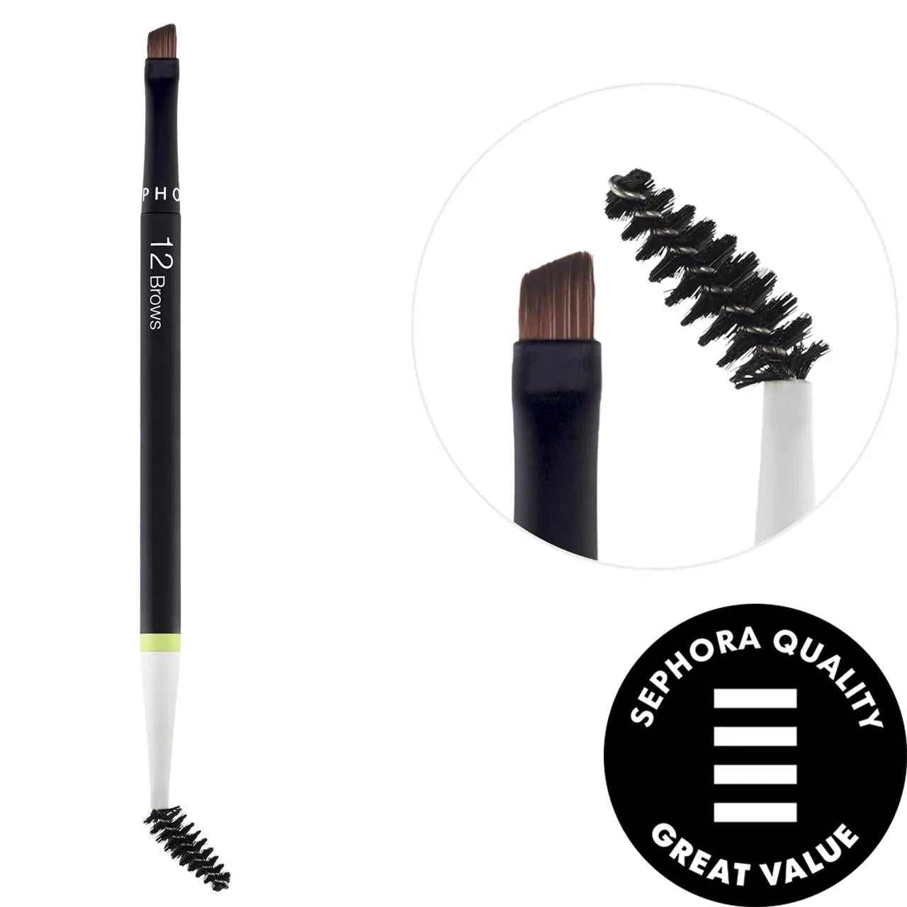 SEPHORA COLLECTION Essential Brow Brush - Dual-Ended Eyebrow Grooming Tool with Synthetic Bristles, Vegan & Sustainable SEPHORA COLLECTION Essential Brow Brush - Vegan & Sustainable brow brush, eyebrow grooming tool, makeup brush, dual-ended brush, synthetic bristles, vegan makeup brush, sustainable beauty products, cruelty-free, eco-friendly, beauty tools, makeup essentials, brow grooming, precise application, natural look, professional finish, sustainable cosmetics, vegan beauty, brow care, makeup tools, 
