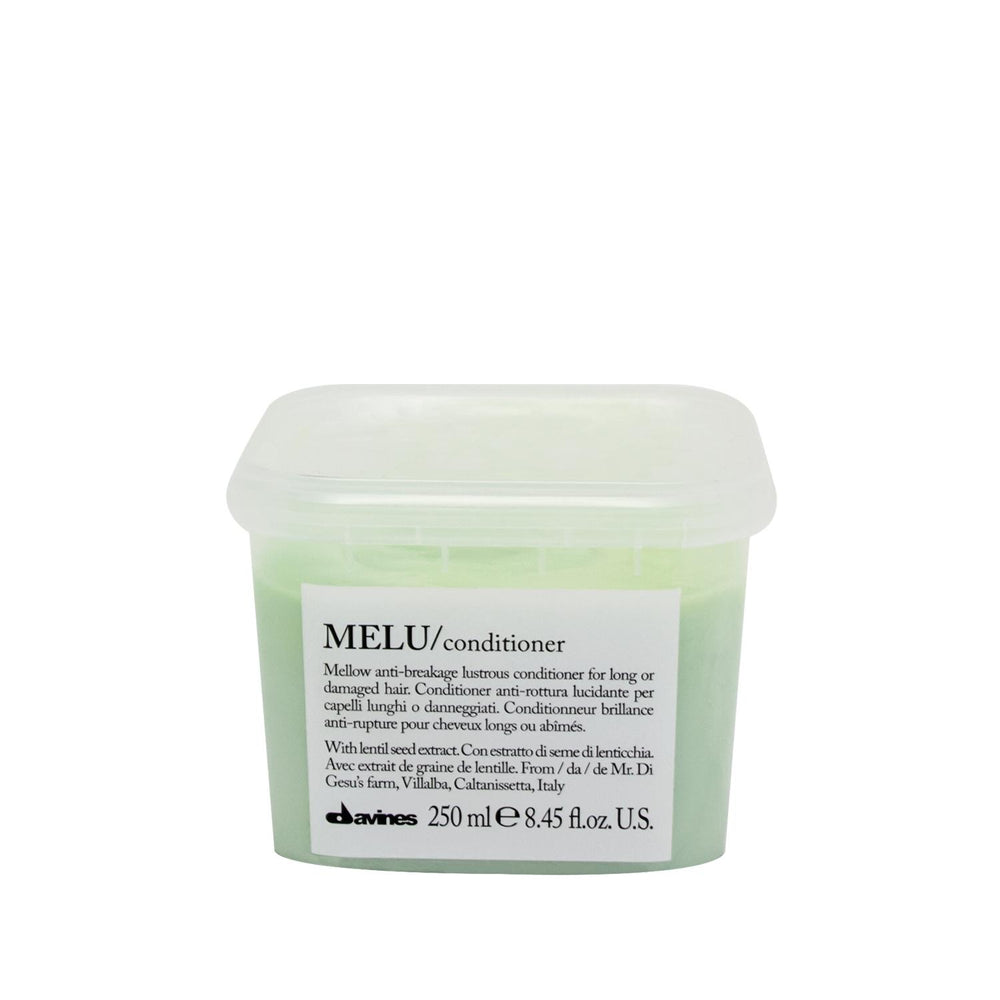 Davines Melu Mellow Anti-Breakage Shine Enhancing Hair Cream 8.45 fl oz - Hair Care Product for Damaged Hair - Hair Mask