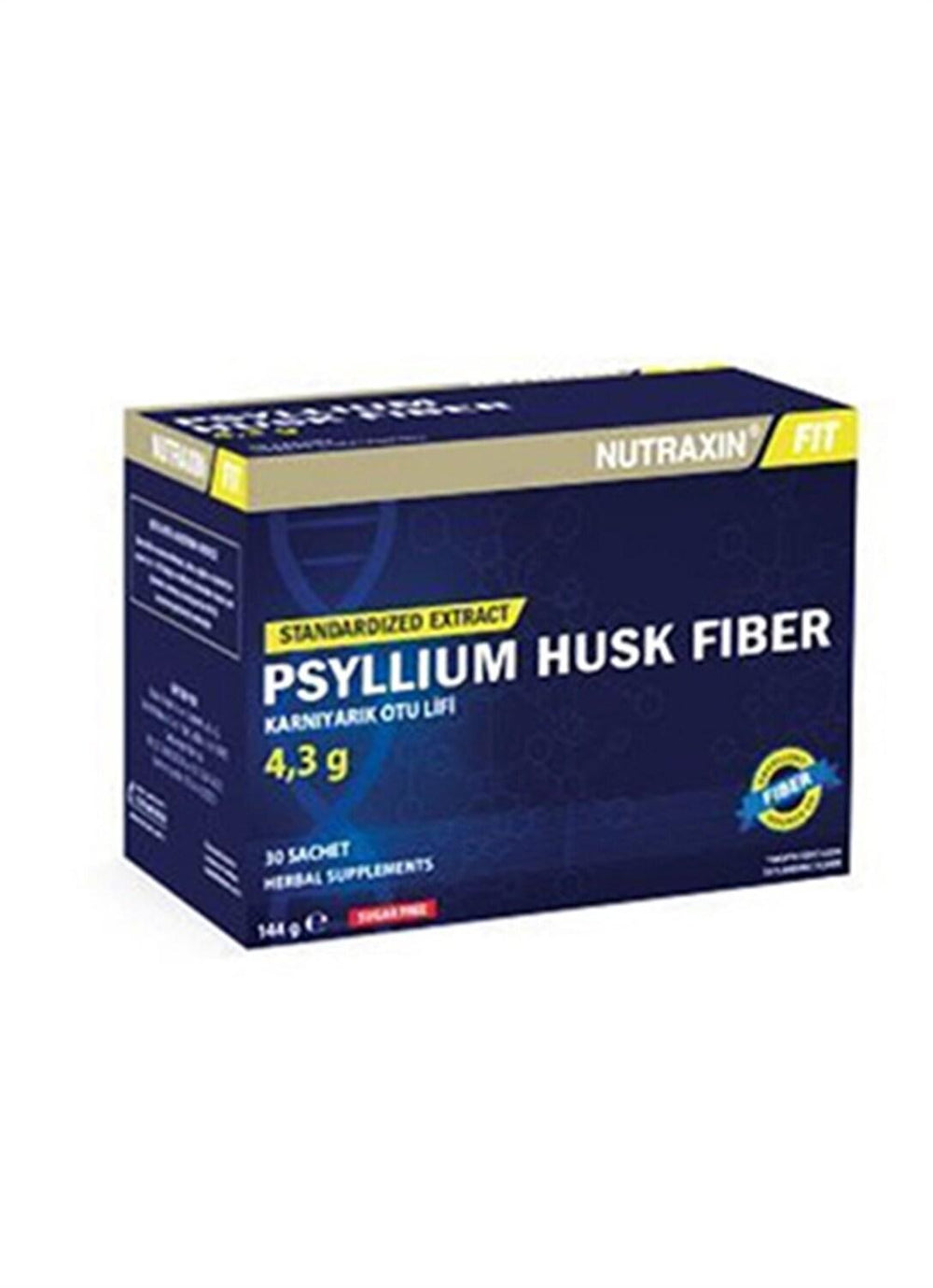 Nutraxin Psyllium Husk Fiber 30 Sachets - Natural Digestive Health Support & Constipation Relief - Vitamin & Supplement