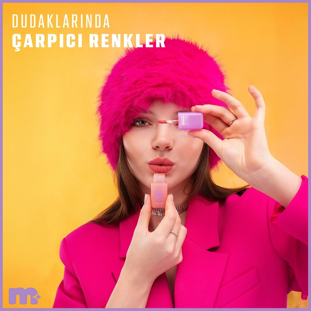 Maruderm Make Up Chic Hot Liquid Matte Lipstick Dusky Pink