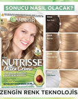 Garnier Nutrisse Intense Nourishing Permanent Hair Color 8 Dark Blonde | 60ML - view 2