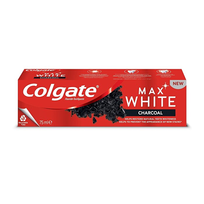 Colgate Max White Charcoal Toothpaste 75ml - Natural Whitening