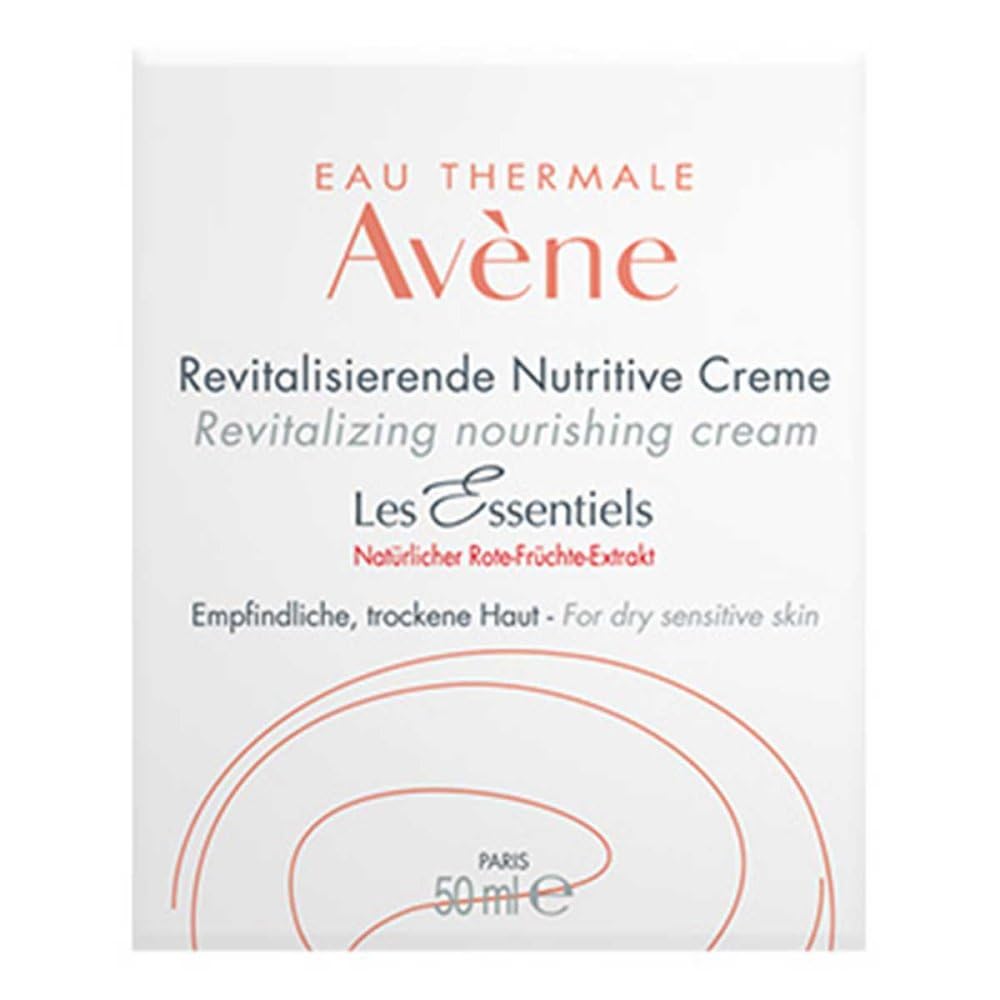 Avene Moisturizing Cream for Dry &amp; Sensitive Skin - Rich Hydration &amp; Nourishment with Vitamin E &amp; Thermal Water