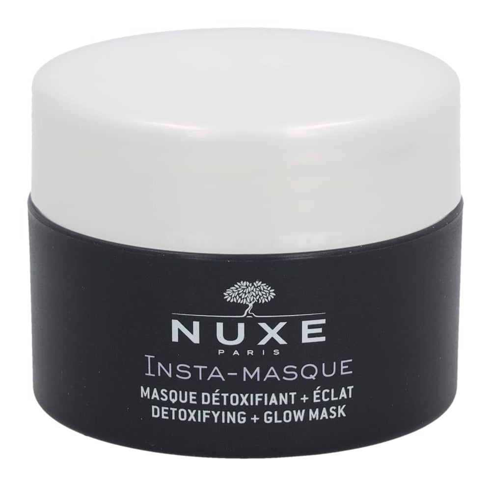 Nuxe Insta-Masque Detoxifying + Glow Mask 50ml - Detoxifying Face Mask with Charcoal & Rose Water for All Skin Types