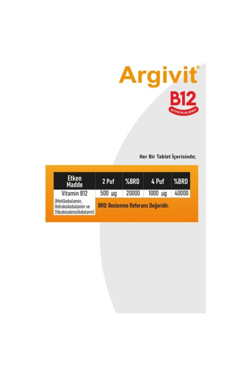 Argivit Vitamin B12 Spray, 30ml