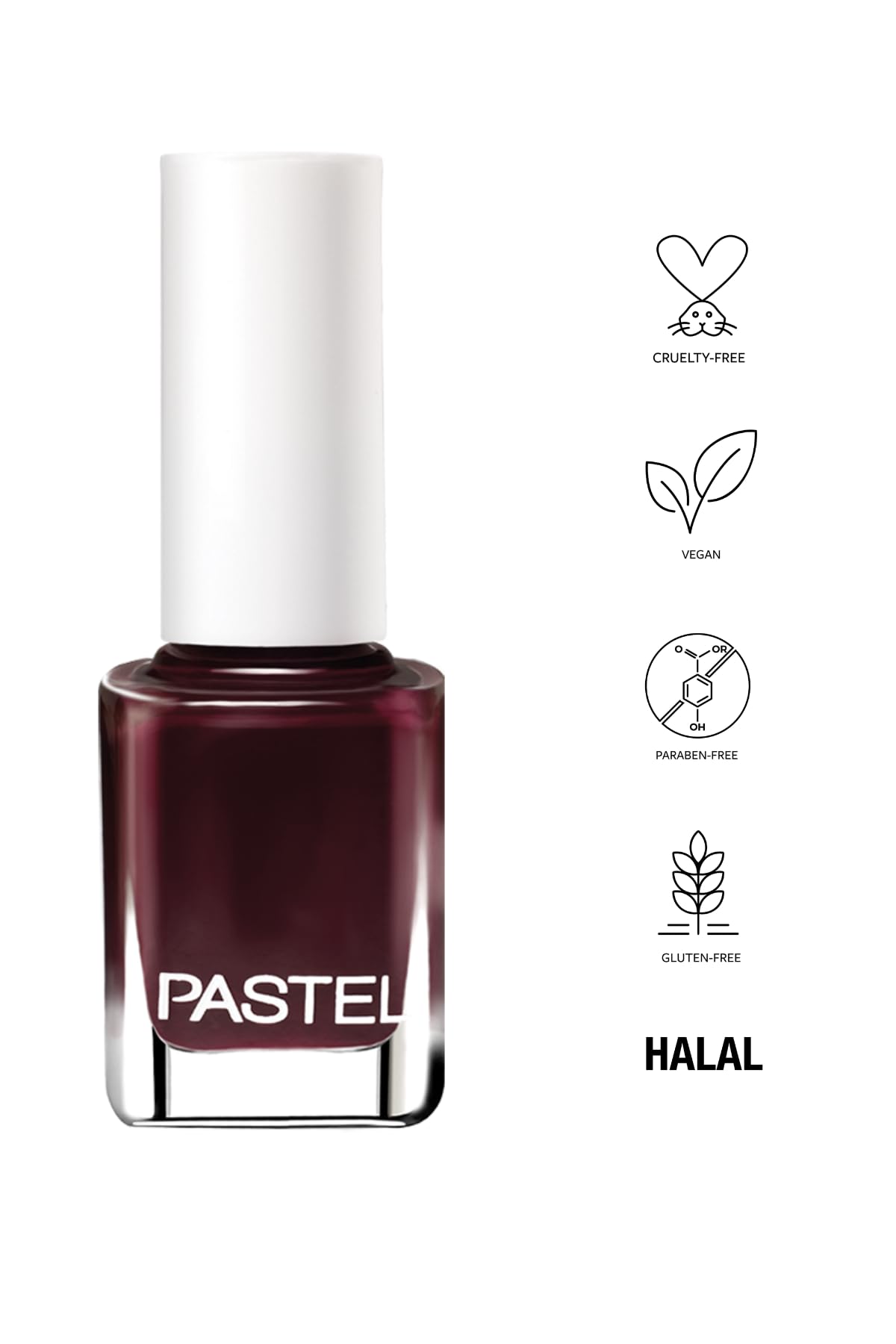 Pastel Vegan Nail Polish - Cruelty Free, Chemical-Free, 13ml - Dense Covering &amp; Easy Application