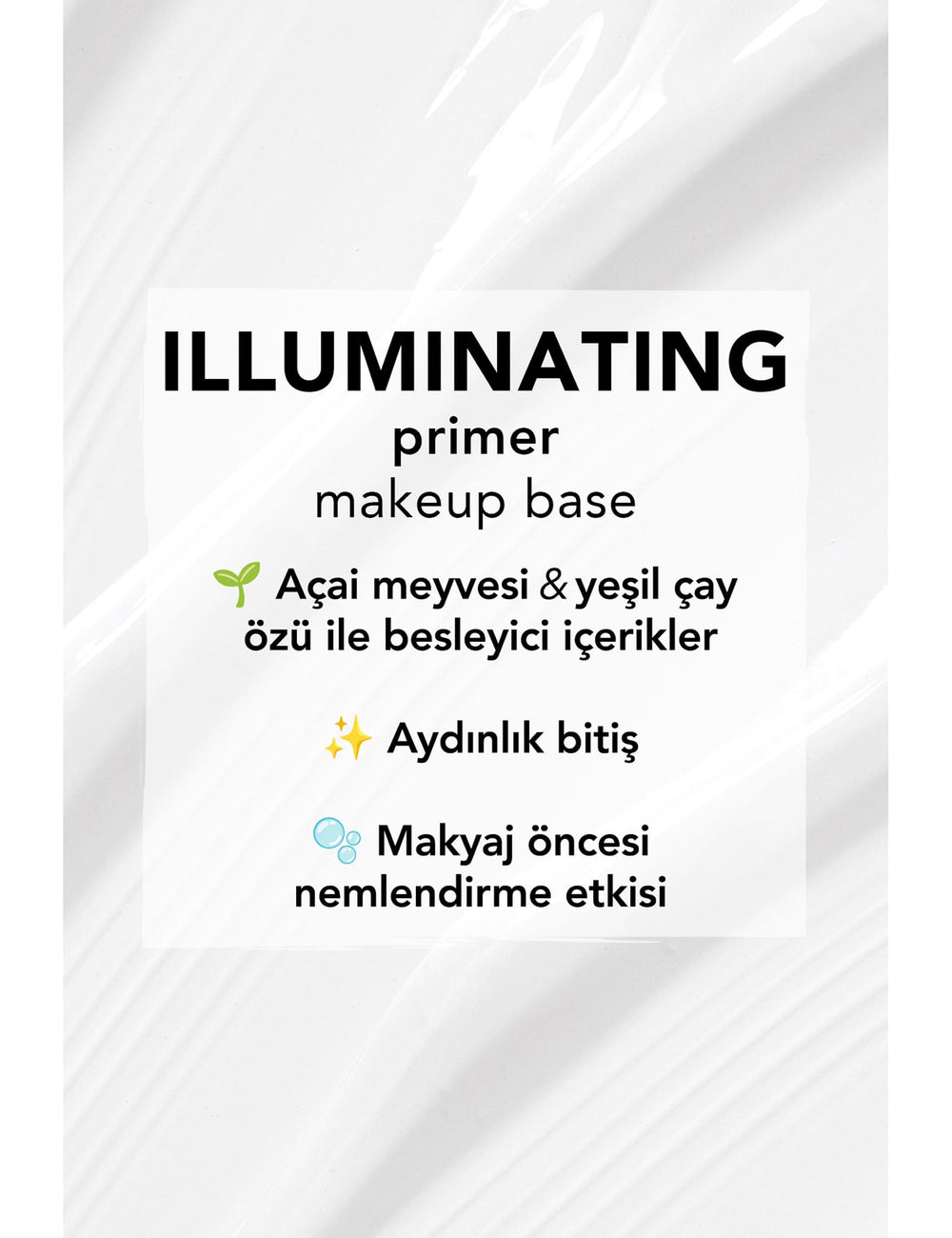 Flormar Illuminating Primer Make-Up Base - Hydrating Glow Primer for Makeup