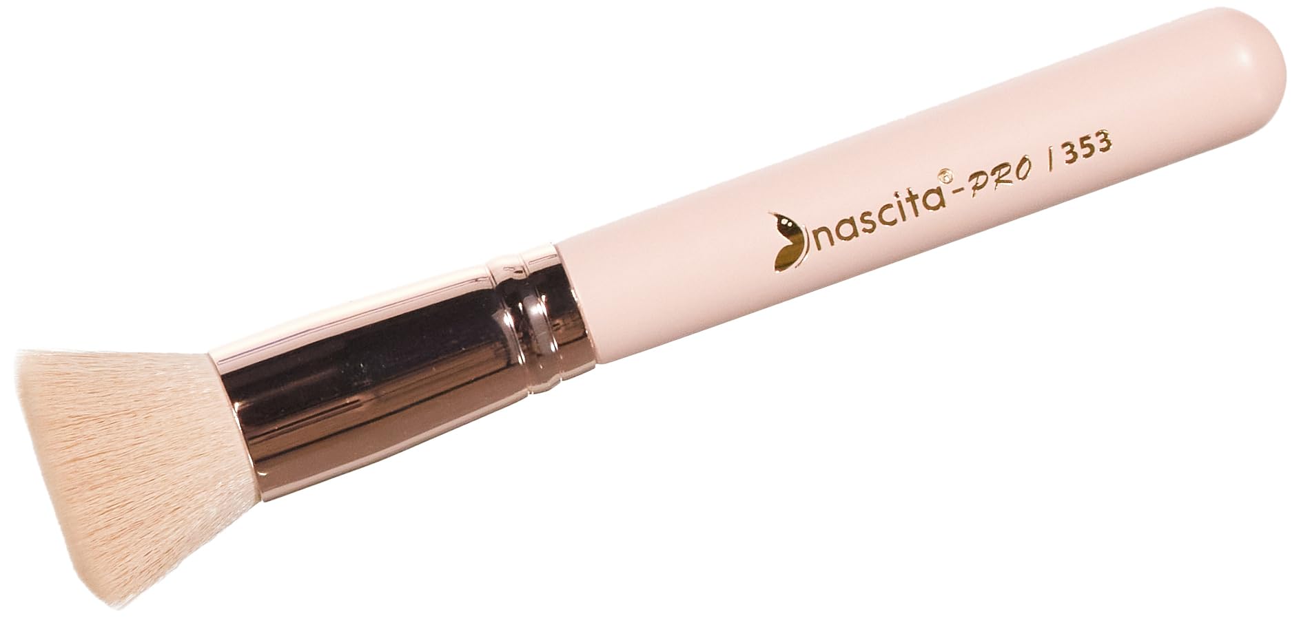 Nascita Soft Colors Kabuki Foundation Brush - 353: Anti-Bacterial, Synthetic Bristles for Flawless Liquid Foundation App