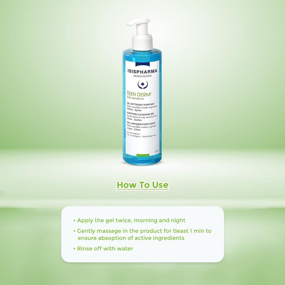Isispharma Teen Derm Gel Sensitive 250ml