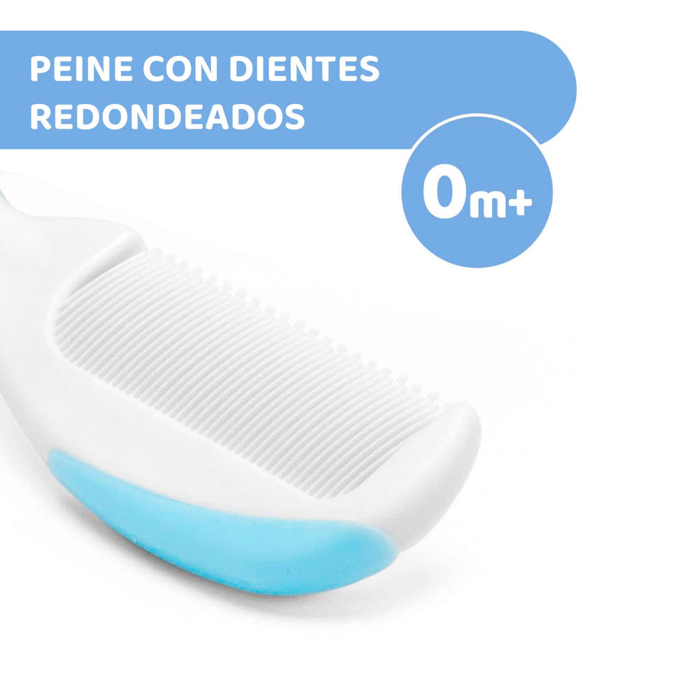 Chicco Baby Hair Brush and Comb Set - Gentle Hair Care for Newborns and Infants