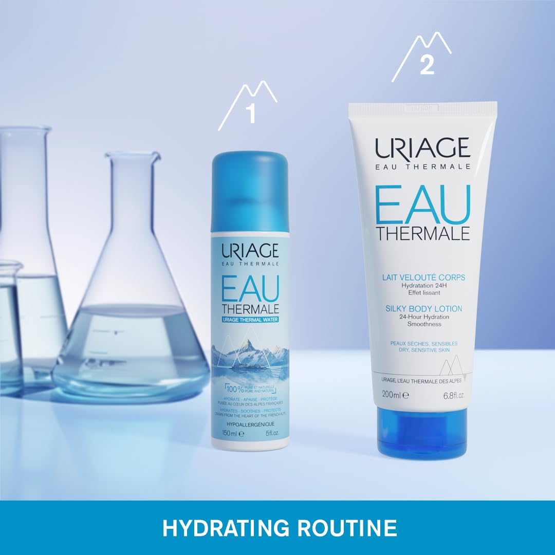 Uriage Eau Thermale Thermal Water Spray for Sensitive Skin - 5.07 fl oz Natural Hydration &amp; Soothing Relief