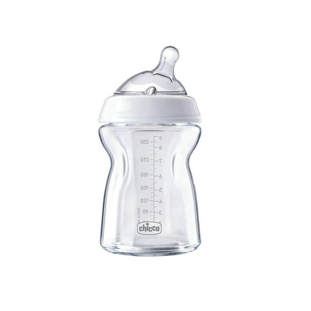Chicco Natural Feeling 250ml Baby Bottle - Angled Nipple Design for Newborns & Infants