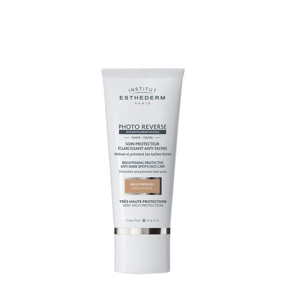 Esthederm Tinted Sunscreen - Photo Reverse Tinted Medium Beige 50ml - Anti-Aging Sun Protection Cream