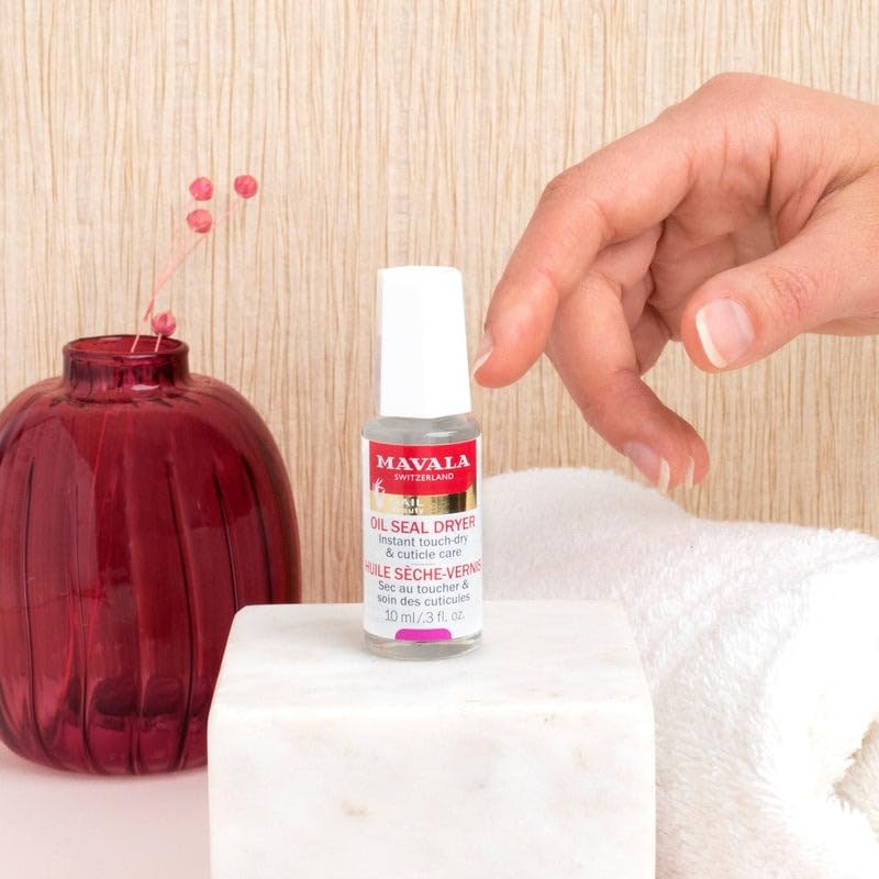Mavala Nail Care Oil - Quick Dry Nail Polish &amp; Moisturizing Cuticle Oil for Dry Nails - 10ml