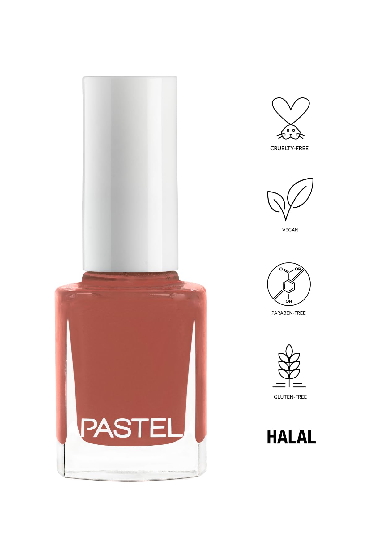 Pastel Nude 299 Vegan &amp; Cruelty-Free Nail Polish - 13ml, Chemical-Free Beauty