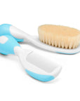 Chicco Baby Hair Brush and Comb Set - Gentle Hair Care for Newborns and Infants