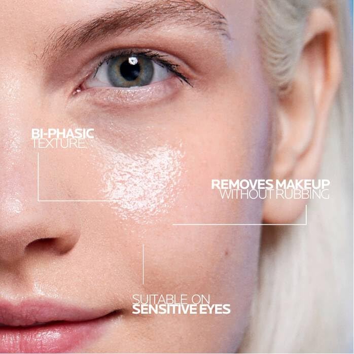 La Roche-Posay Respectissime Eye Makeup Remover for Sensitive Eyes - 4.23 fl oz, Fragrance-Free, Waterproof Makeup Remov