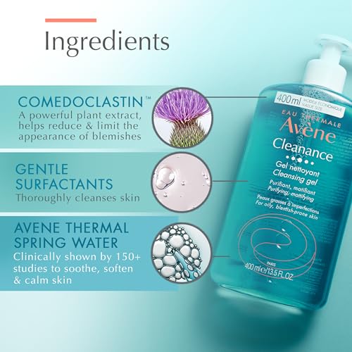 Avene Cleanance Cleansing Gel for Combination and Oily Skin 400ml