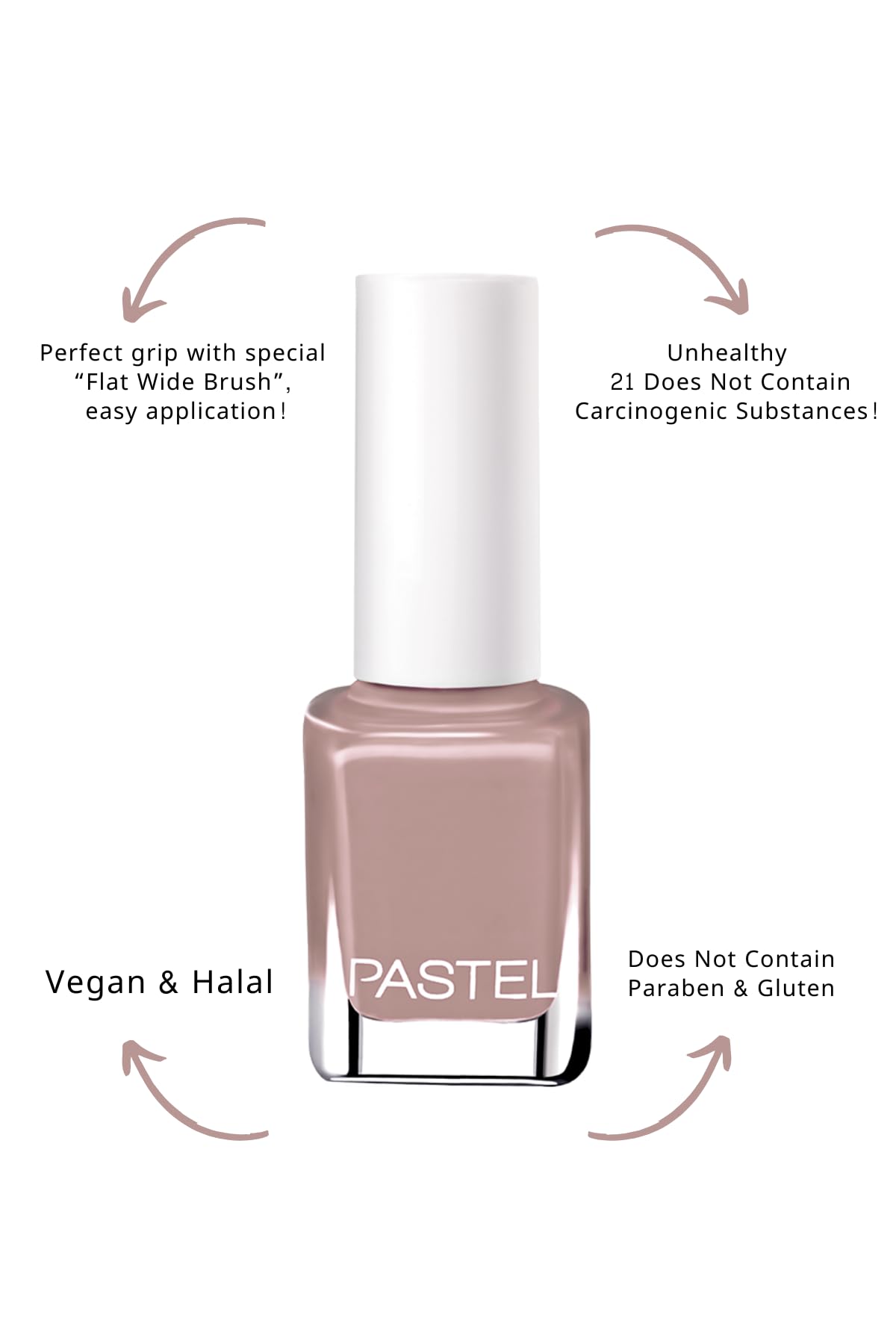 Pastel Vegan Nail Polish - 120 Shades, Cruelty-Free, Chemical-Free Beauty