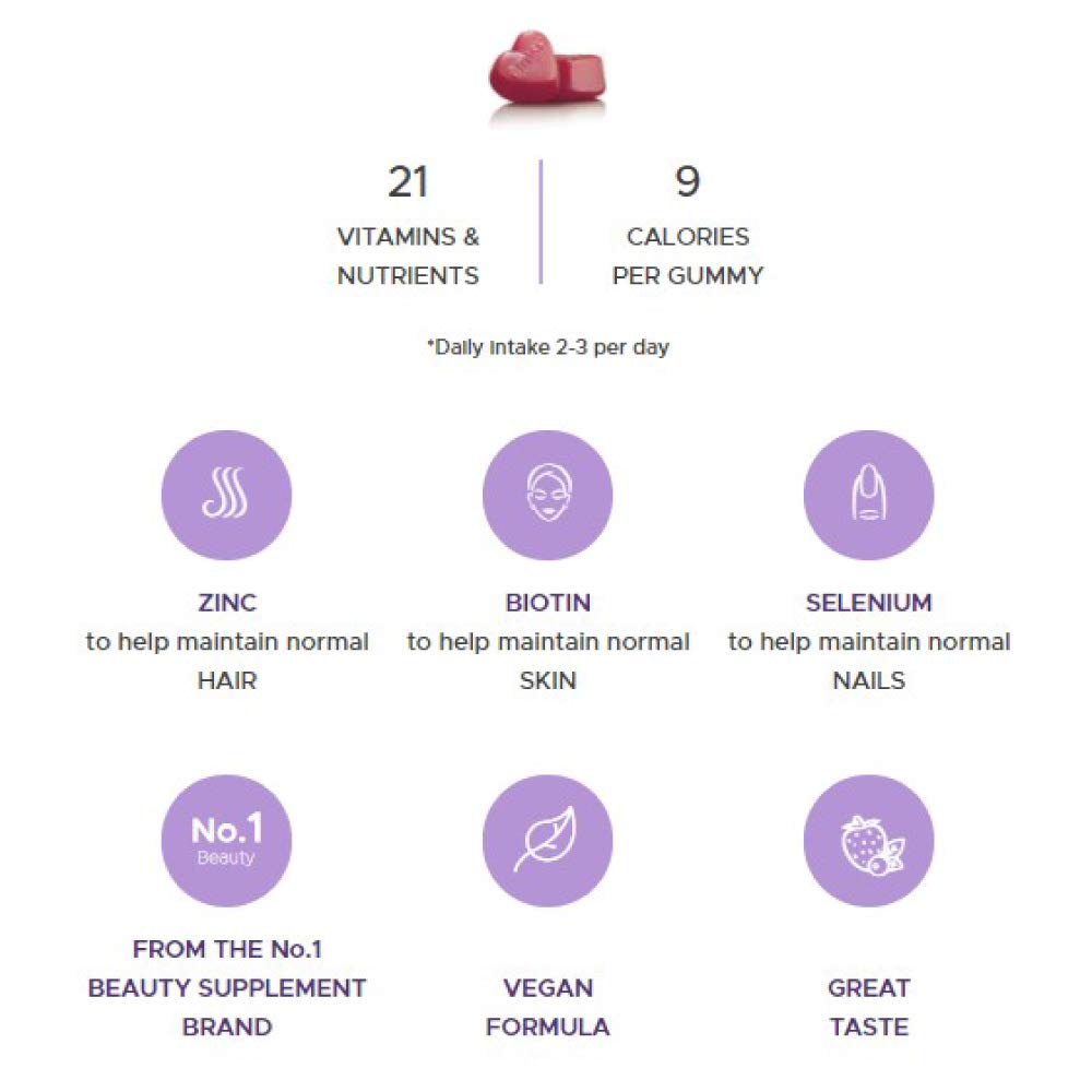 Vitabiotics Perfectil Hair Crush Gummies - 60 Chewable Tablets