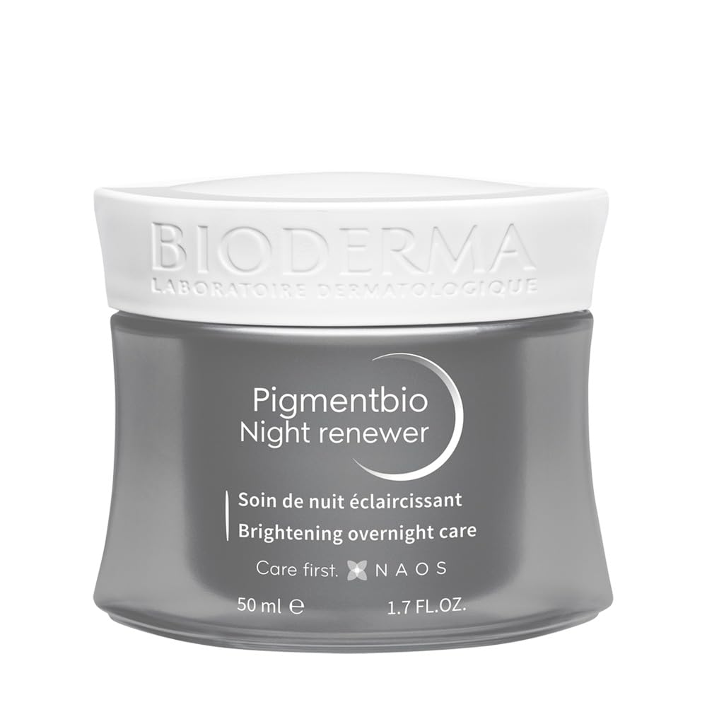 Bioderma Pigmentbio Night Renewer - Anti-Aging Night Care Cream for Sensitive Skin with Brightening &amp; Firming Benefits